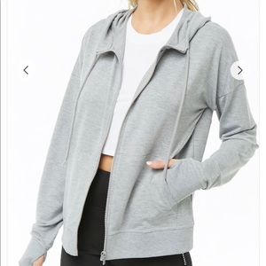 Active Heathered Hooded Jacket